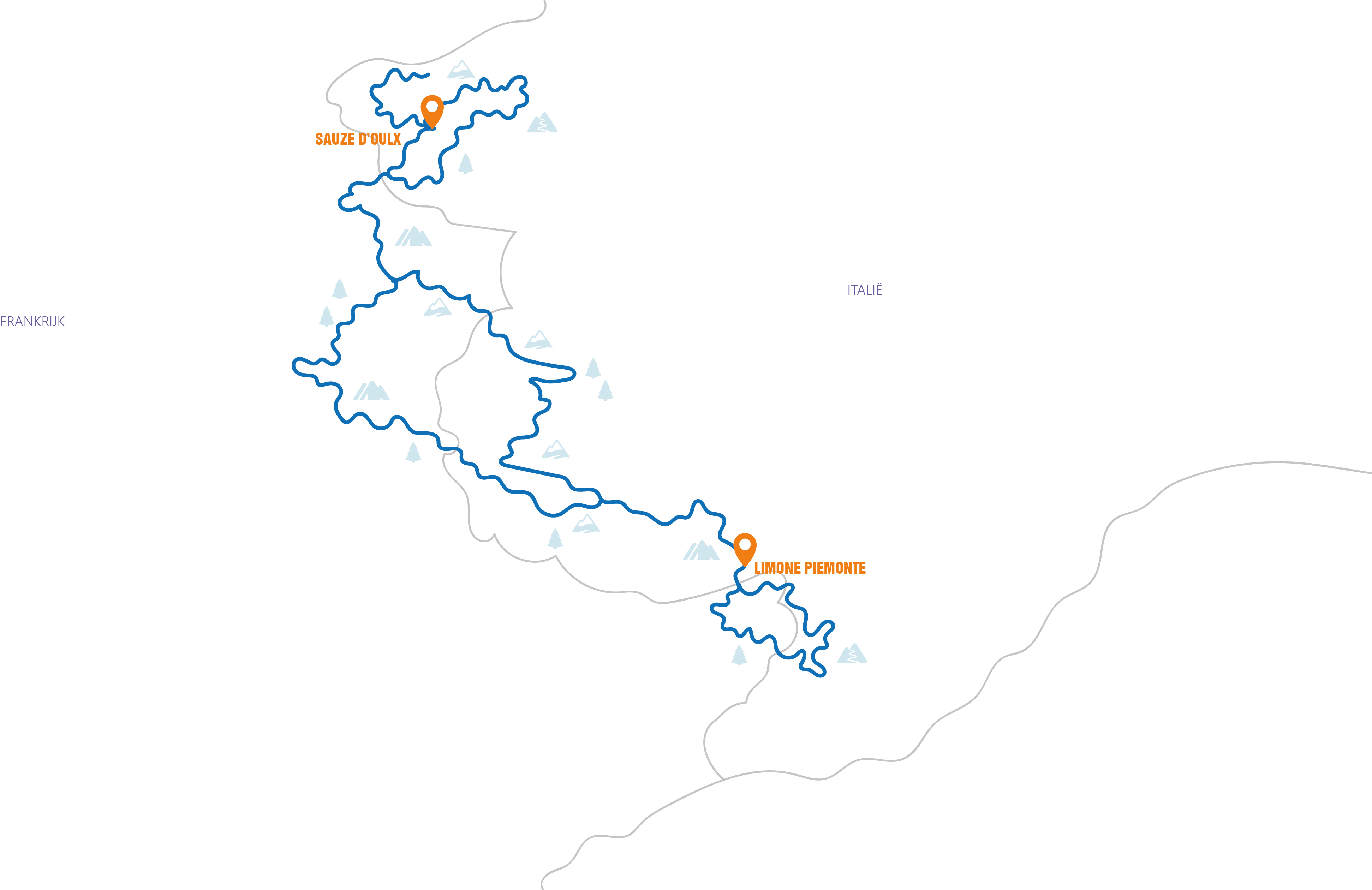 Italië - Dirty Roads Italië  Routekaart