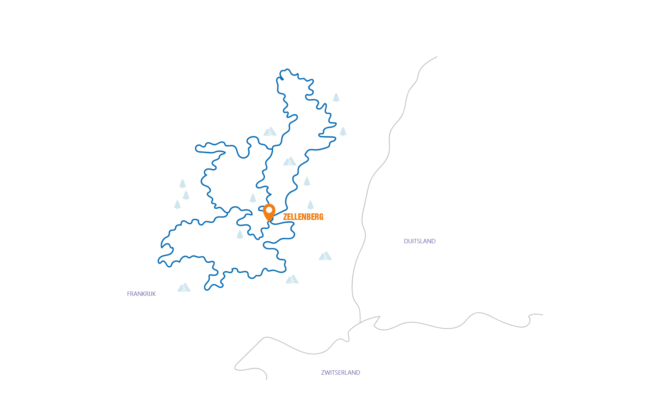 Frankrijk - Vogezen Routekaart 